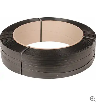 1/2-Inch Black Polypropylene Strapping – 7200 Feet Per Roll, 16" × 6" Core 1