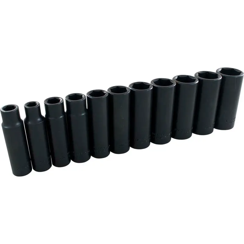 1/2-Inch Drive Impact Socket Set – 6-Point, 11-Piece 1