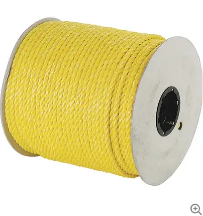 1/2-Inch Yellow Polypropylene Rope – 335-Foot Roll 1