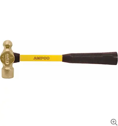 1.5-Pound Non-Sparking Brass Hammer For Explosive Atmospheres 1