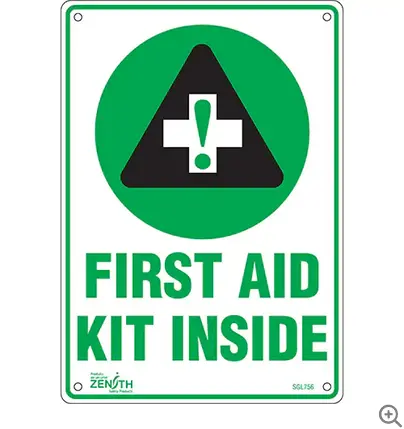 10 X 7 Inch First Aid Sign With Graphic Design – Plastic Mount 1