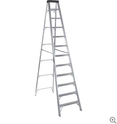 12-Foot Lightweight Aluminum Extension Ladder – Type I Duty Rating 1