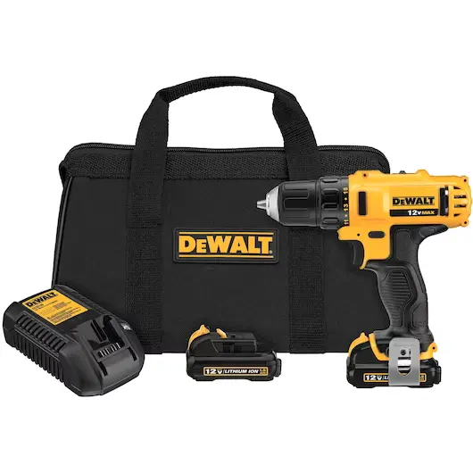 12V Cordless 3/8" Variable-Speed Drill Driver Refurbished 1