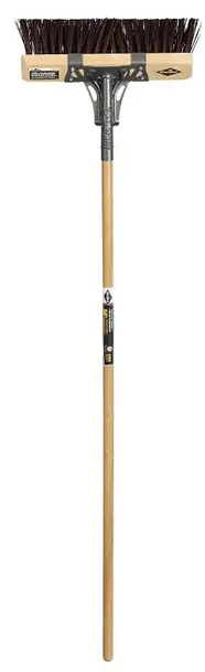16-Inch Street Sweeper Broom – Extra-Rough Bristles With Heavy-Duty Handle (4-Pack) 1