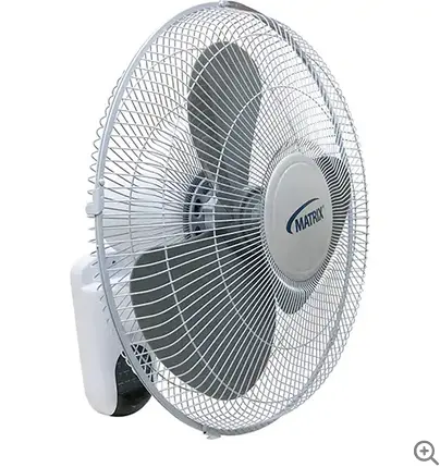 16-Inch Wall-Mount Oscillating Fan – 3-Speed, Low-Profile Installation 1