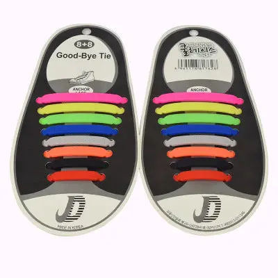 16-Pack Elastic Silicone Shoelaces – No-Tie Replacement Laces 3