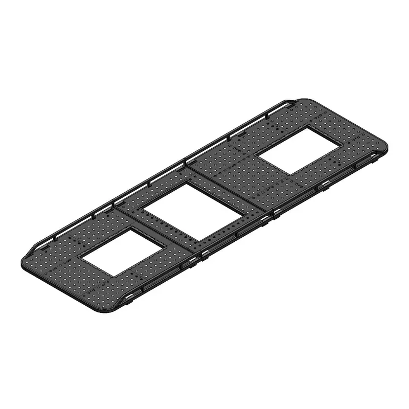 170-Inch Mercedes Sprinter Ex Roof Rack With Dual Vents For Dometic Air Conditioner 1