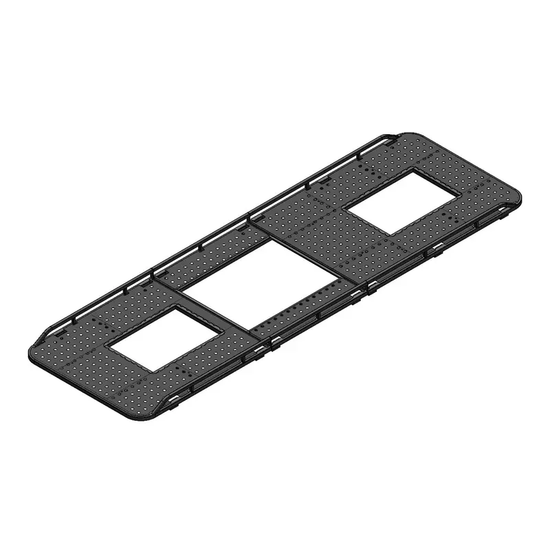 170-Inch Mercedes Sprinter Ex Roof Rack With Dual Vents For Proair Air Conditioner 1
