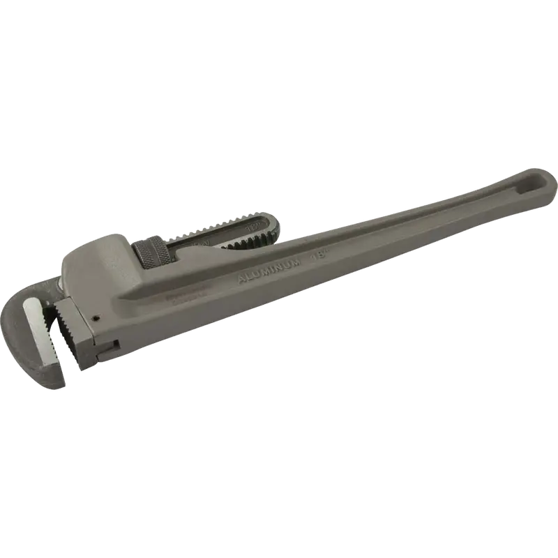 18-Inch Aluminum Pipe Wrench – Compact Adjustable Pipe Gripper 1