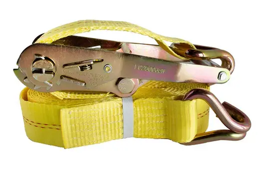 2-Inch × 27-Foot Ratchet Tie-Down Strap With Wire Hooks 1