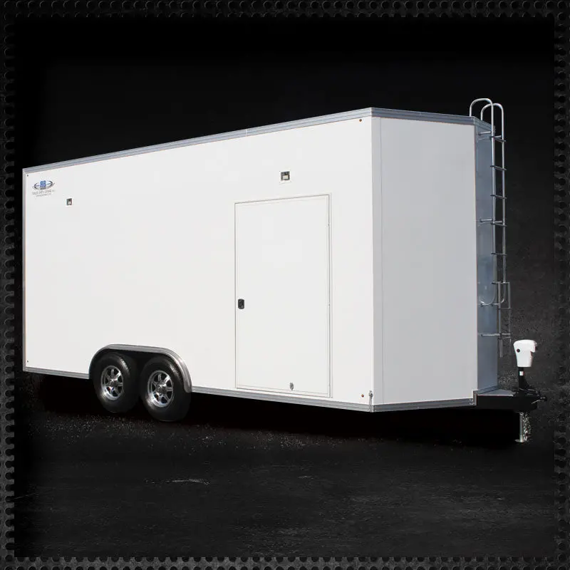 20-Foot V-Nose Motorsports Trailer With Race Line Wheels 1
