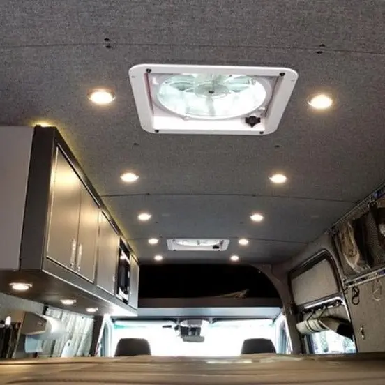 2007+ Sprinter Van Ceiling Liner Kit – 170" Extended Wheelbase, Upholstered & Plywood Hybrid 1