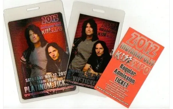 2012 Indianapolis Kiss Expo Multi-Access Pass Set 1