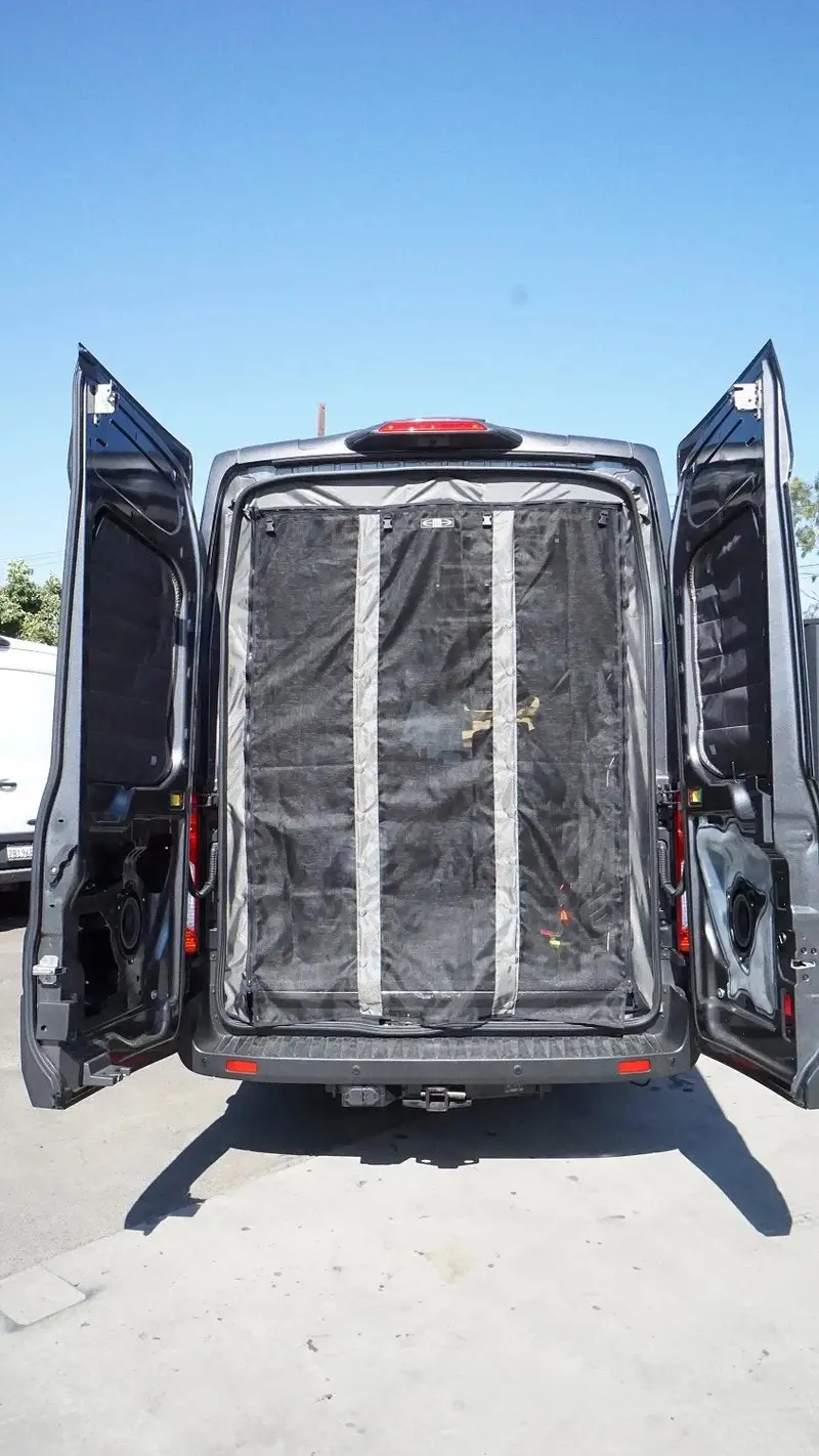 2014+ Ford Transit Rear Door Bug Net – High Roof Exclusive Insect Barrier 1