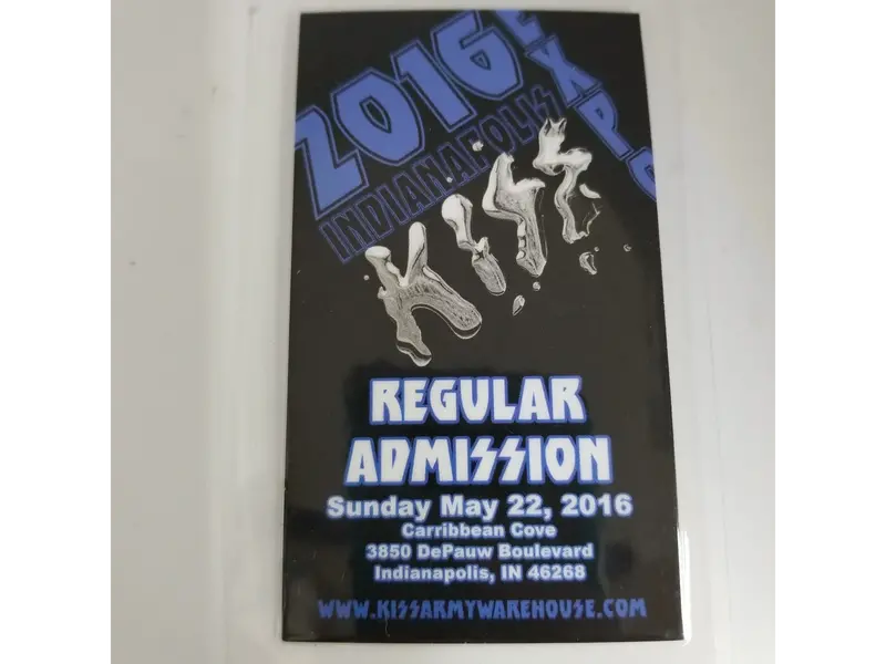 2016 Indianapolis Kiss Expo Official Admission Pass 1
