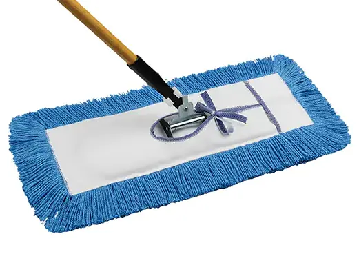 24-Inch Blue Anti-Static Dust Mop Head – Low-Lint Surface Care 1