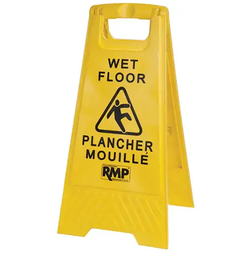 24-Inch Foldable Wet Floor Warning Sign – Recessed Mount Compatible 1