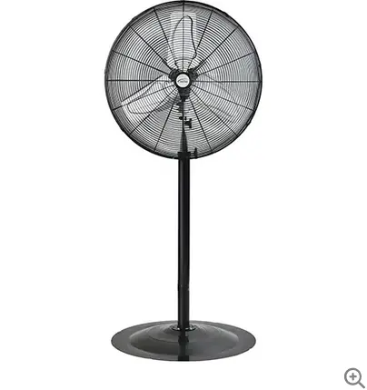 24-Inch Pedestal Fan – 1/4 Hp, 2-Speed Oscillating With Remote Control 1