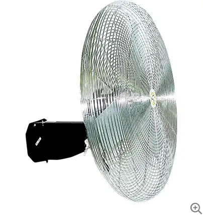 24-Inch Wall-Mount Oscillating Fan – 3-Speed, Space-Saving Design 1