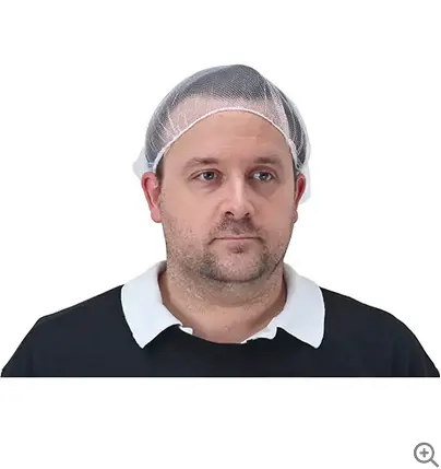 24-Inch White Disposable Hair Net – 100 Per Bag 1