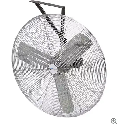 24" Industrial Wall-Ball Fan – 1/4 Hp, 3-Speed, Heavy-Duty 1