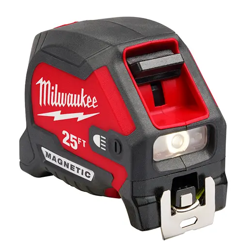 25-Foot Magnetic Tape Measure With Wide Blade & Rechargeable Feature 1