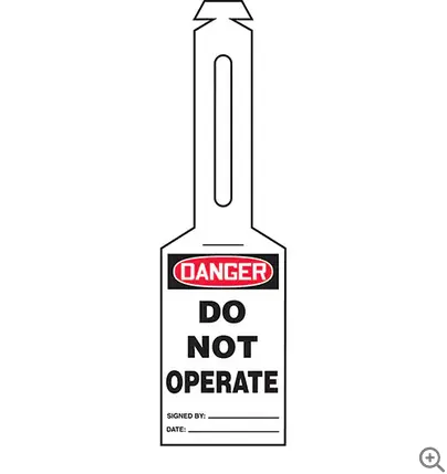 25-Pack Loop-And-Stop Lockout Tags For Safety Compliance 1