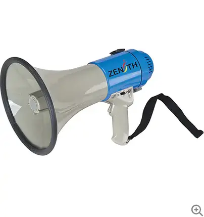 25-Watt Portable Megaphone – 8-Inch Speaker, Battery Powered 1