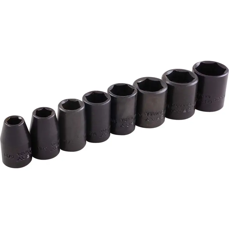3/8" Drive Impact Socket Set – 5/16" To 3/4" 1
