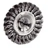 3" Knot Wire Wheel With 1/4" Arbor Stem 1