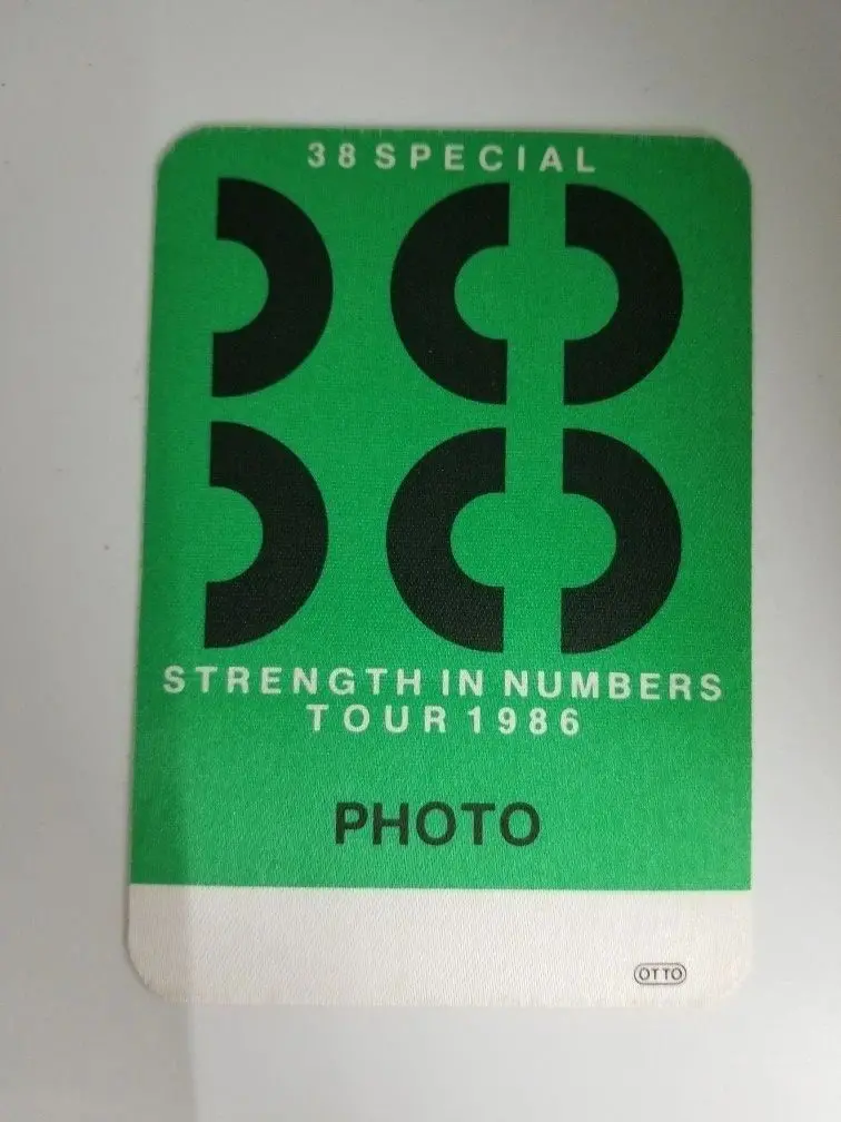 38 Special 'Strength In Numbers' 1986 Concert Tour Memorabilia 1