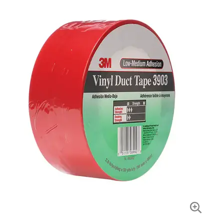 3M 3903 Red Vinyl Duct Tape – 2-Inch X 50-Yard Roll 1