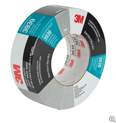 3M 3939 Heavy-Duty Black Duct Tape – 48 Mm × 55 M, 24 Rolls Per Case 1