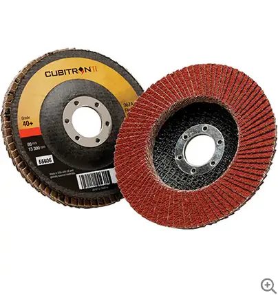 3M 967A Flap Disc – 4.5 Inch X 7/8 Inch Arbor, Grade 40, 10 Per Box 1