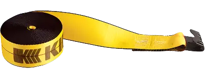 4-Inch Wide Heavy-Duty Winch Strap With Flat Hook – 30-Foot Length, 5400-Lb Working Load Limit 1