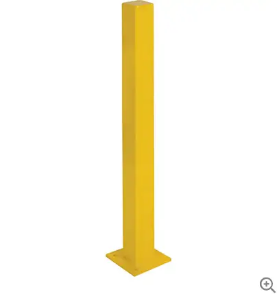 4" X 4" Steel Safety Bollard – 48" Height, Yellow Finish 1