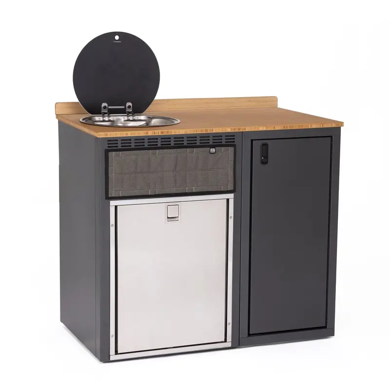 42" Galley Cabinet With Isotherm Cf-85 Refrigerator Base 3