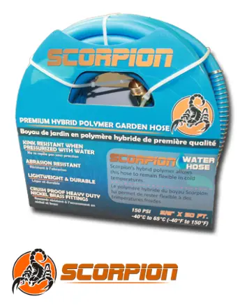 5/8-Inch Blue Scorpion Garden Hose – Reinforced Rubber – 50-Foot Length 1