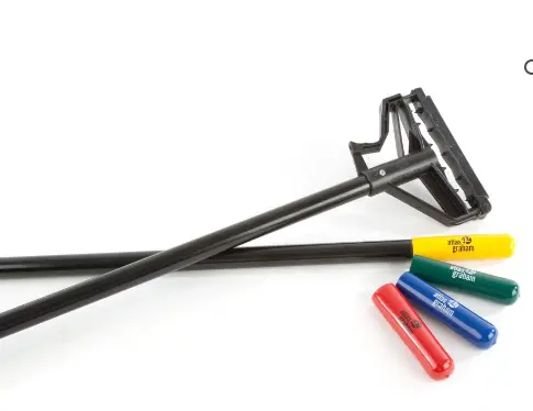 54-Inch Fiberglass Mop Handle – Lightweight, Non-Conductive, Black Finish 1