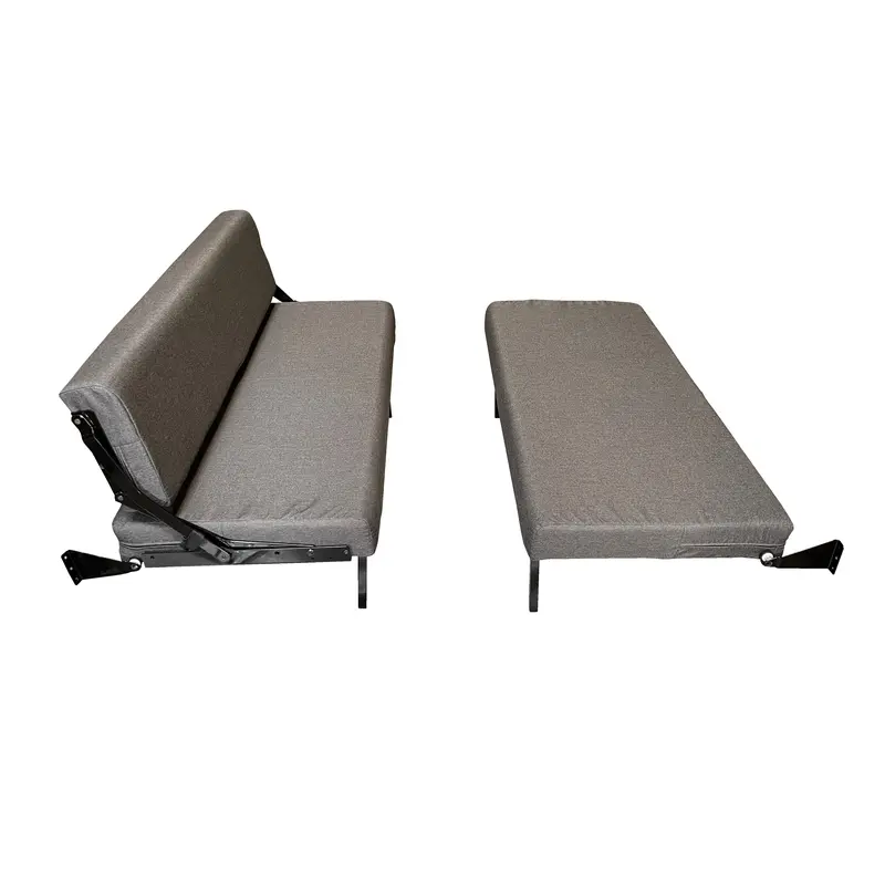 58" Rear Dinette & Bed System – Charcoal Fabric (07+ Sprinter) 1