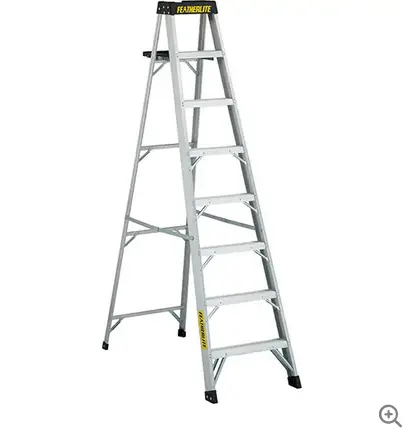 6-Foot Aluminum Step Ladder – Space-Saving Home And Workshop Use 1