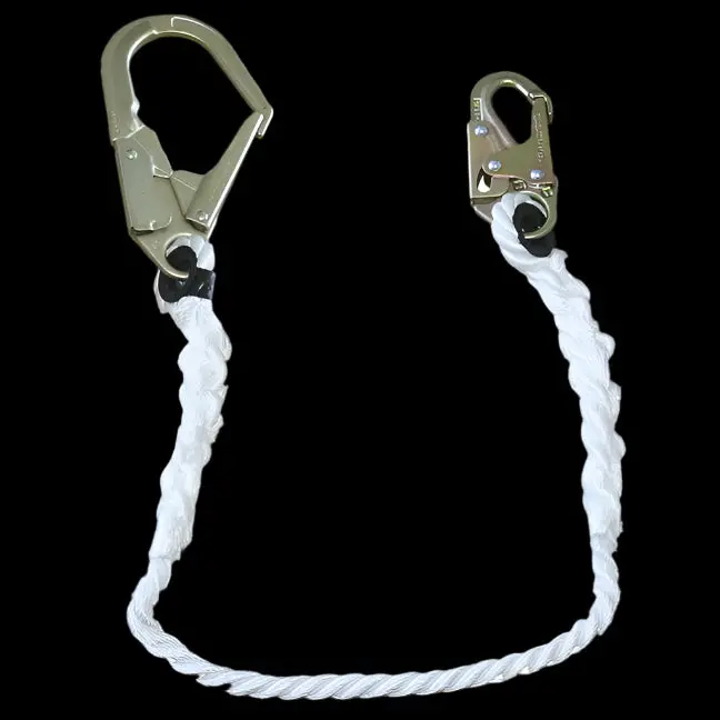 6-Foot Restraint Lanyard With Snap And Rebar Hooks 1