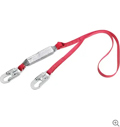 6-Foot Shock-Absorbing Lanyard With Snap Hook And Gate Hook (E4 Rated) 1