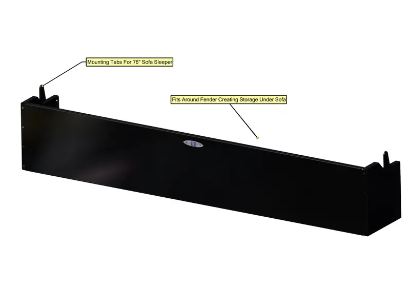 76-Inch Shallow Sofa Storage Box For Van Conversions 1