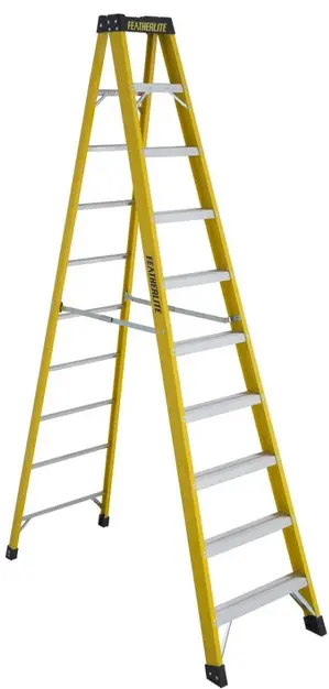 8-Foot Heavy-Duty Fiberglass Step Ladder 1