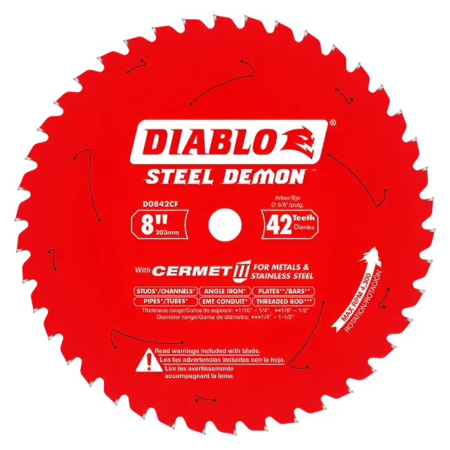 8-Inch 42-Tooth Steel Demon Cermet Ii Circular Saw Blade 1