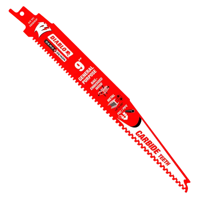9-Inch General-Purpose Carbide Reciprocating Saw Blade 1