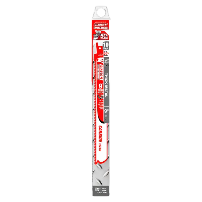 9-Inch Reciprocating Saw Blade – Metal Cutting (10-Pack) 1