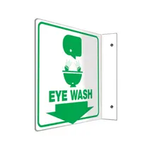 90-Degree Eye Wash Station Sign – Durable Vinyl 1