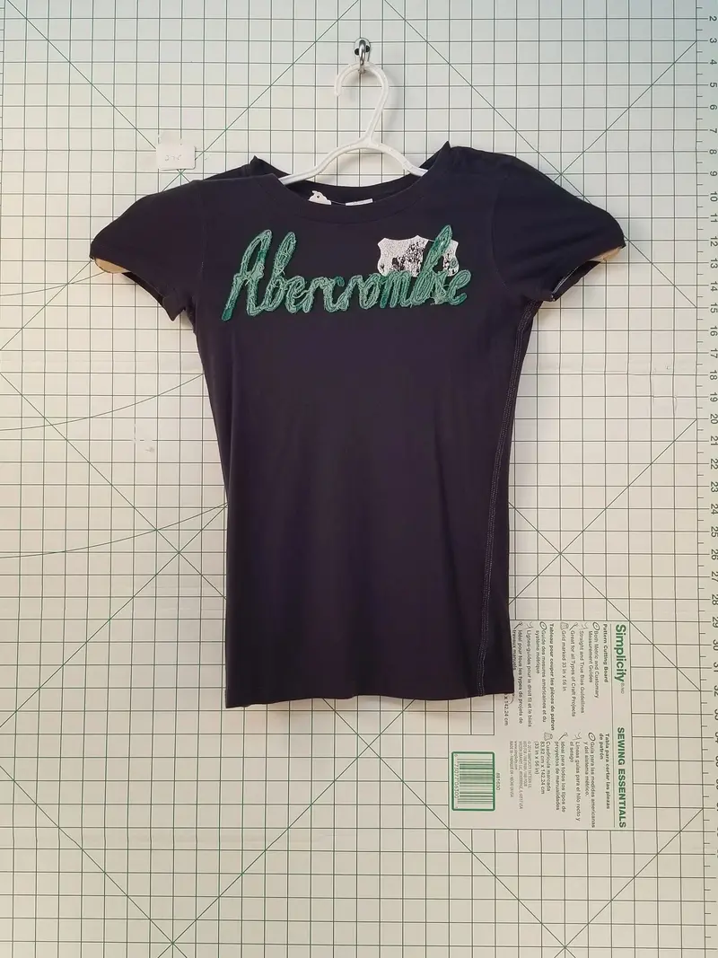Abercrombie & Fitch Embroidered Logo T-Shirt – Medium 1